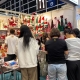 Visitors exploring Christmas decorations at the Hong Kong exhibition in April 2026